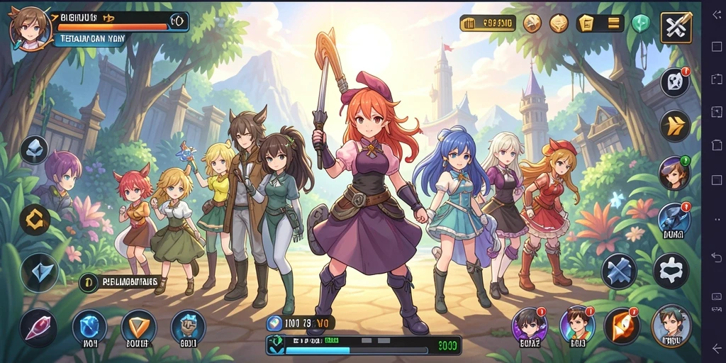 Gameplay seru dan karakter anime yang menawan di BARU01.
