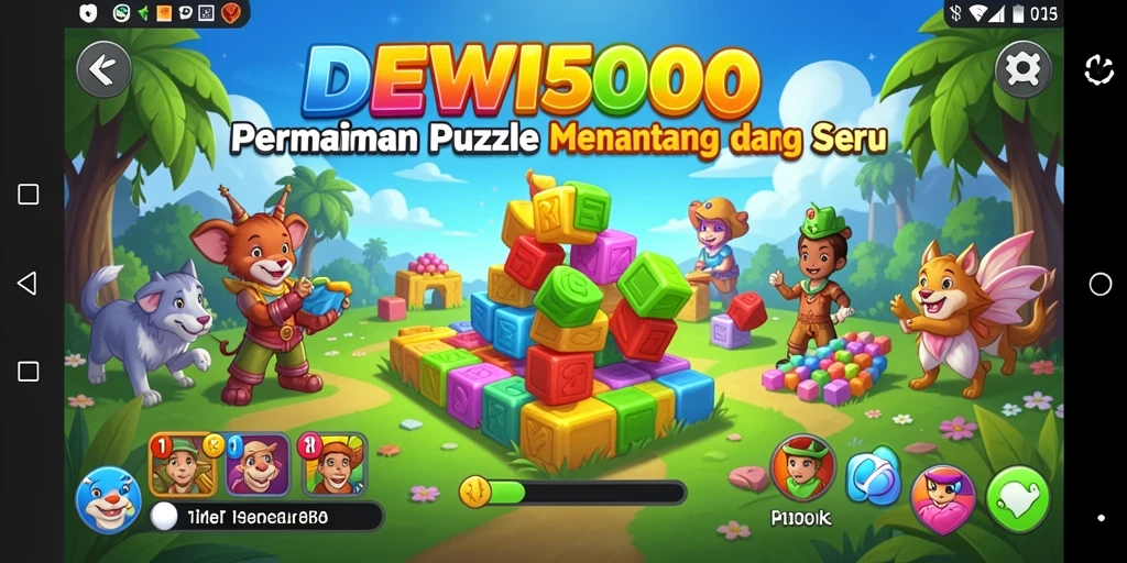 Tampilan gameplay DEWI5000 yang seru dan menantang.