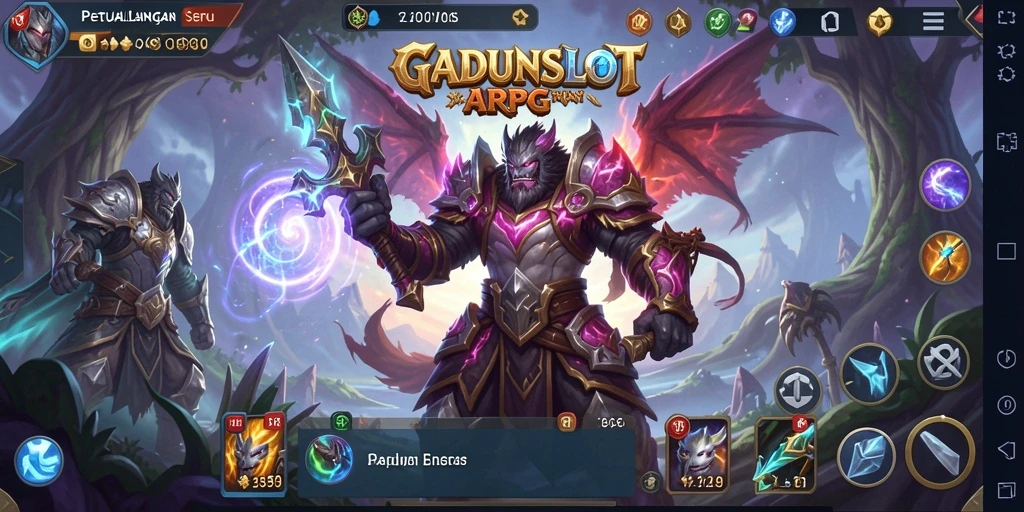 Gameplay seru dalam GADUNSLOT yang penuh aksi.