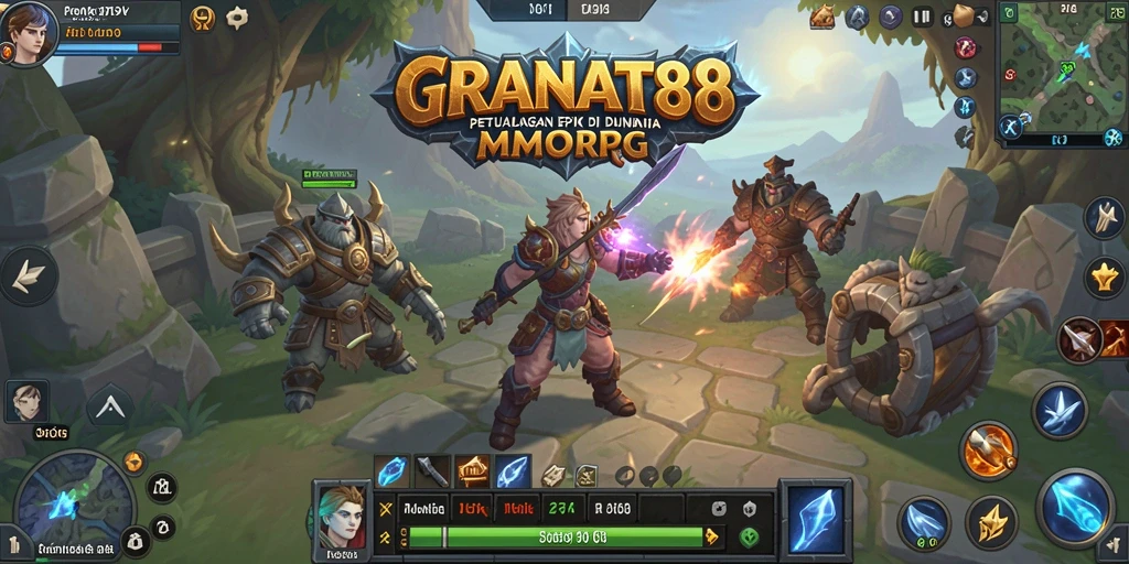 Tampilan gameplay GRANAT88 yang seru dan menantang di dunia MMORPG.