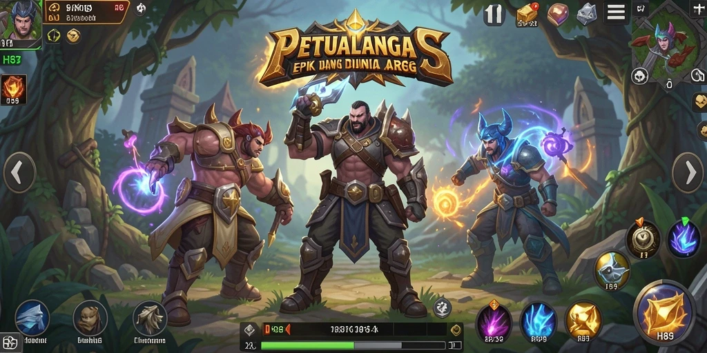 Tangkapan layar utama dari gameplay H89 yang menampilkan pertempuran seru dan lingkungan yang menakjubkan.