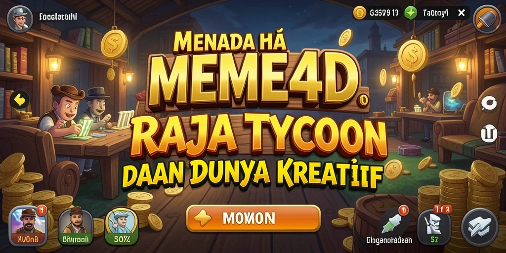 Tampilan gameplay seru MEME4D saat menciptakan meme.
