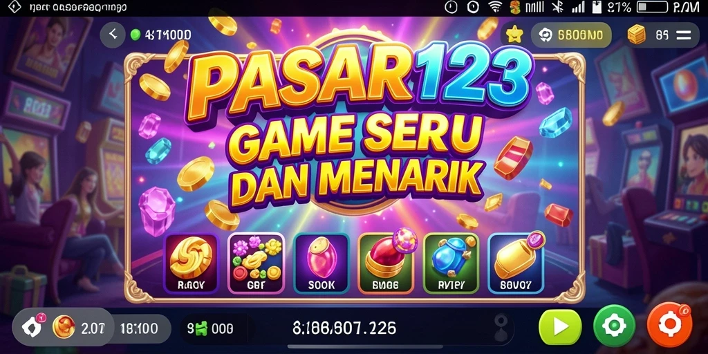Tampilan menarik dari gameplay yang mendebarkan di PASAR123.