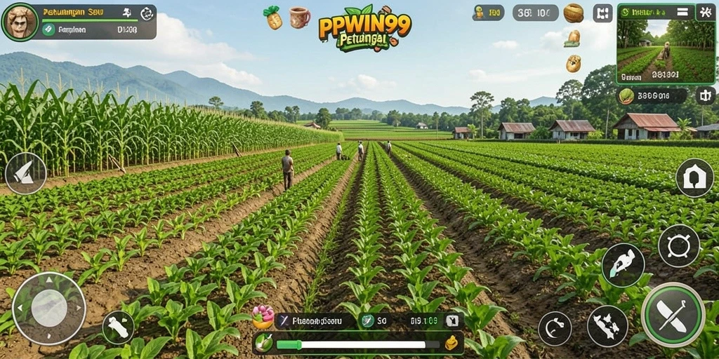Tampilan menarik gameplay PPWIN99 dalam dunia pertanian.