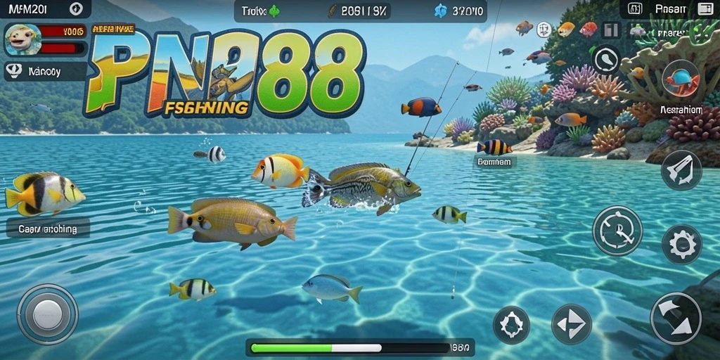 Tampilan gameplay SPN88 dengan grafis memikat saat memancing.